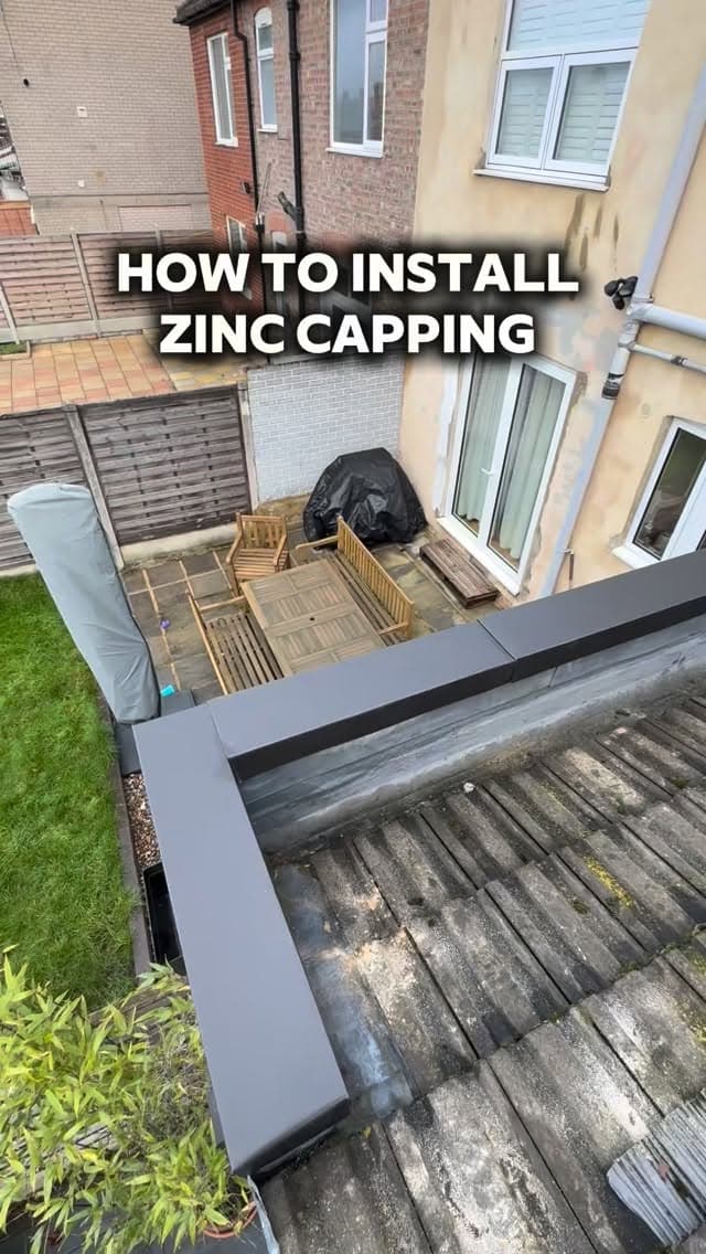 Zinc capping installation 🔨