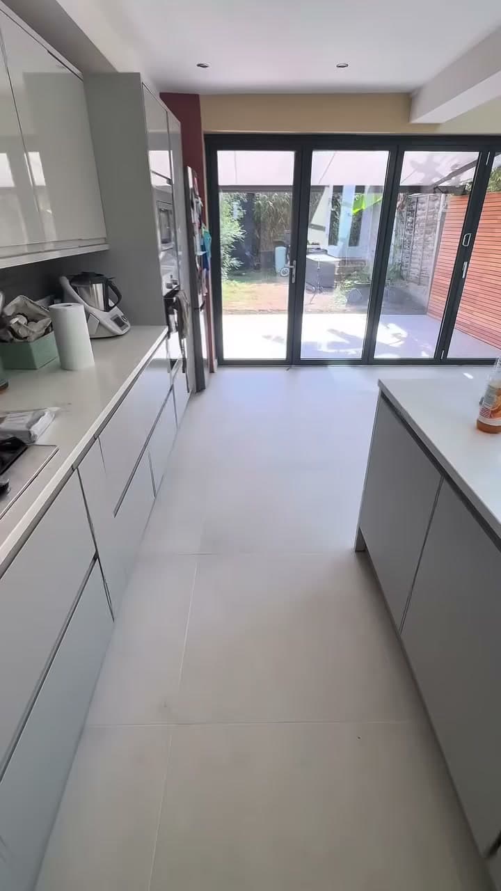 Kitchen floor transformation — after